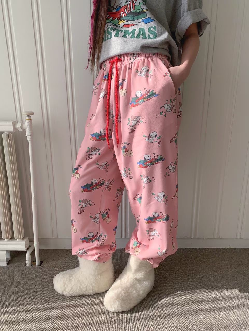 RAMIJ-라미제이-T東大門㊣代購女裝新款25秋冬推薦休閑褲RAMIJ-라미제이-T休閑褲圖色1