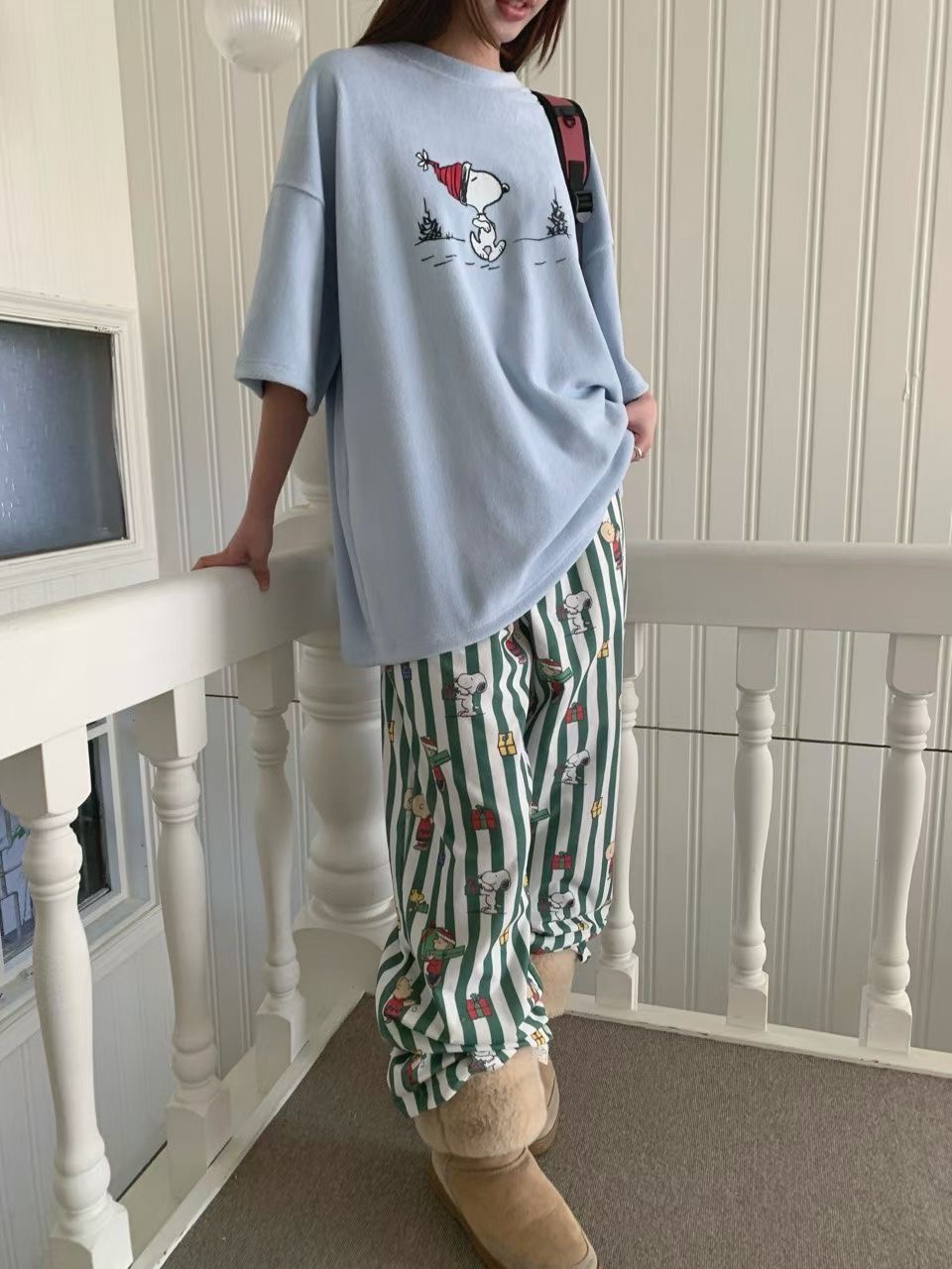 RAMIJ-라미제이-T韓國代購㊣女士新款25秋冬時尚真品休閑褲RAMIJ-라미제이-T休閑褲圖色1