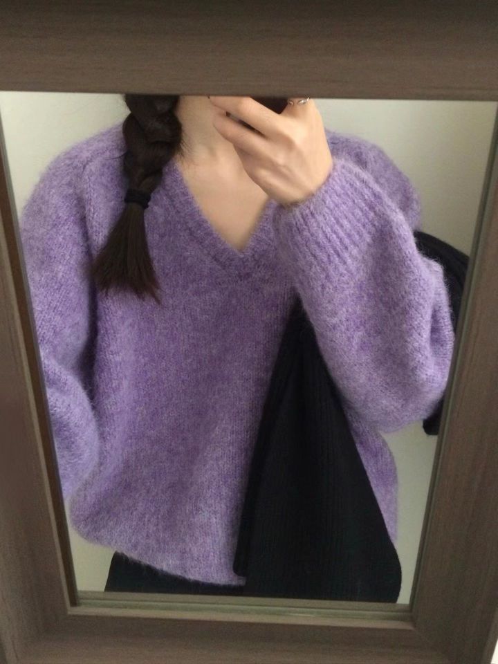 STAY HERE韓國直郵㊣女士新款時尚人氣推薦職業熱賣針織衫STAY HERE針織衫圖色2