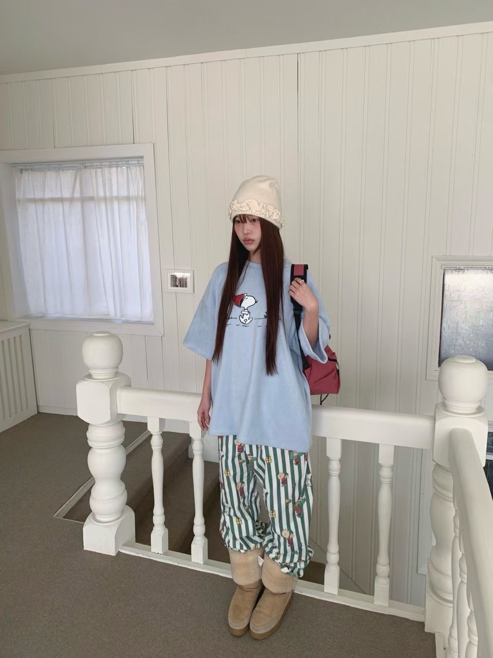 RAMIJ-라미제이-T韓國代購㊣女裝新款人氣時尚25秋冬熱賣T恤RAMIJ-라미제이-TT恤