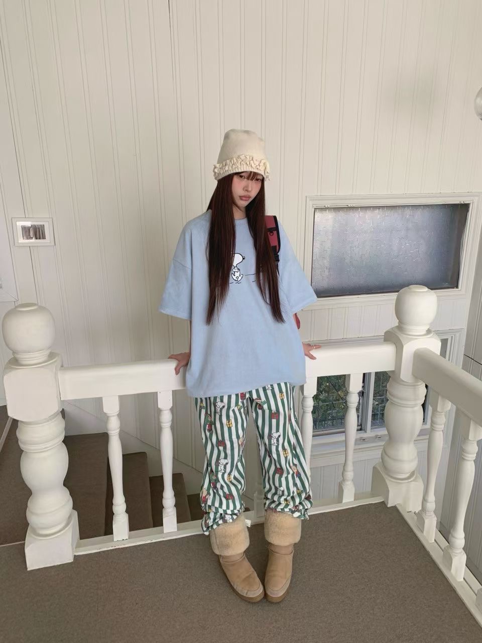 RAMIJ-라미제이-T韓國代購㊣女裝新款人氣時尚25秋冬熱賣T恤RAMIJ-라미제이-TT恤