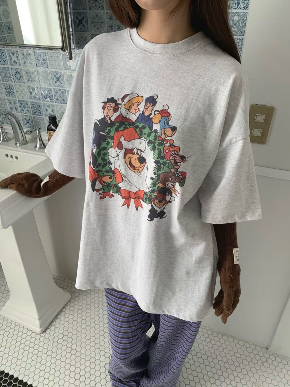 RAMIJ-라미제이-T韓國直郵㊣女士新款休閑時尚熱賣25秋冬T恤RAMIJ-라미제이-TT恤