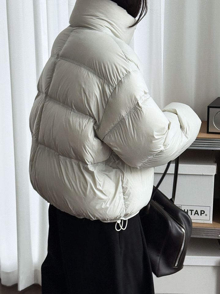 STAY HERE東大門㊣實拍女士新品人氣時尚短款羽絨服填充絨STAY HERE短款羽絨服