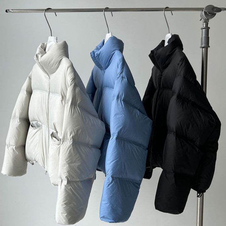 STAY HERE東大門㊣實拍女士新品人氣時尚短款羽絨服填充絨STAY HERE短款羽絨服