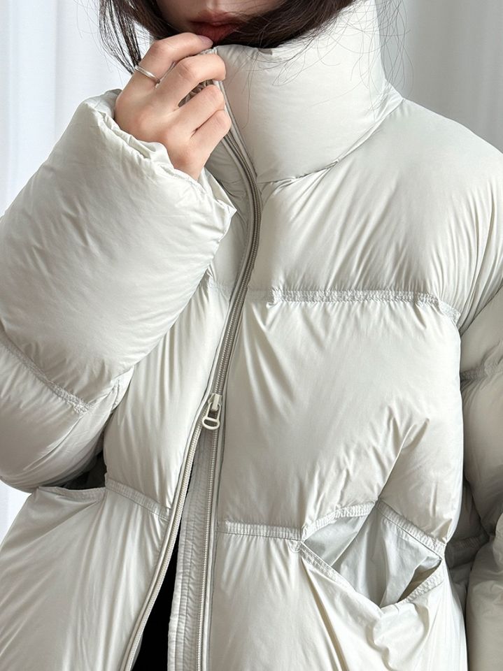 STAY HERE東大門㊣實拍女士新品人氣時尚短款羽絨服填充絨STAY HERE短款羽絨服