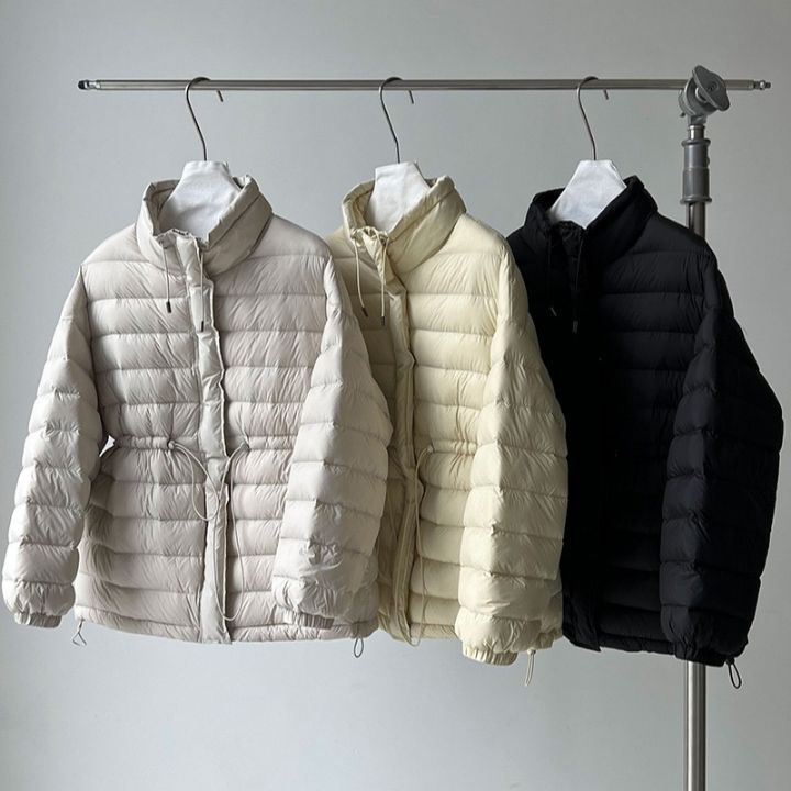 STAY HERE東大門㊣實拍女裝新款人氣職業短款羽絨服填充絨STAY HERE短款羽絨服