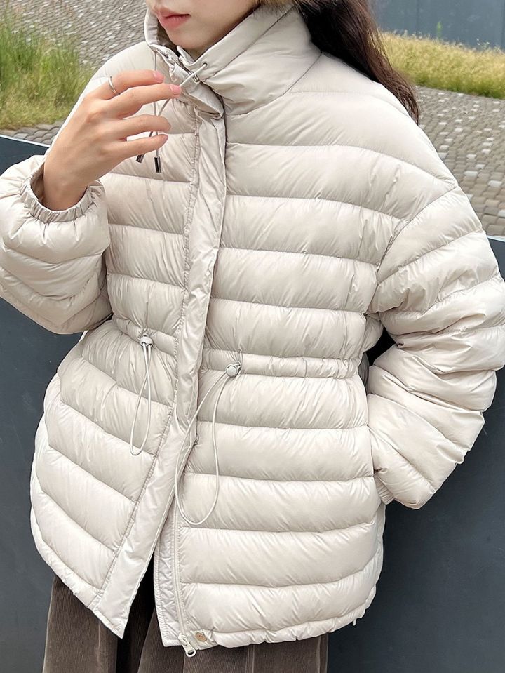 STAY HERE東大門㊣實拍女裝新款人氣職業短款羽絨服填充絨STAY HERE短款羽絨服