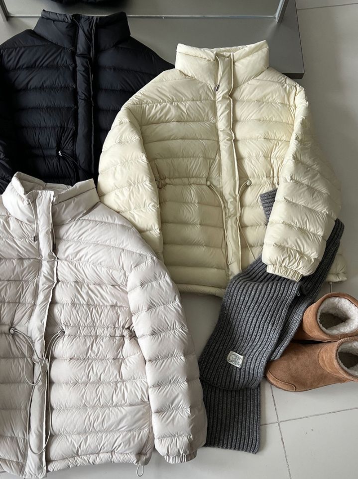 STAY HERE東大門㊣實拍女裝新款人氣職業短款羽絨服填充絨STAY HERE短款羽絨服