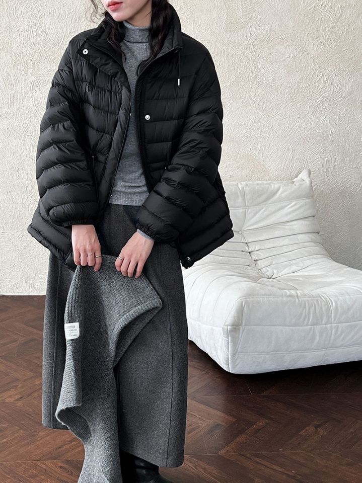 STAY HERE東大門㊣實拍女裝新款人氣職業短款羽絨服填充絨STAY HERE短款羽絨服