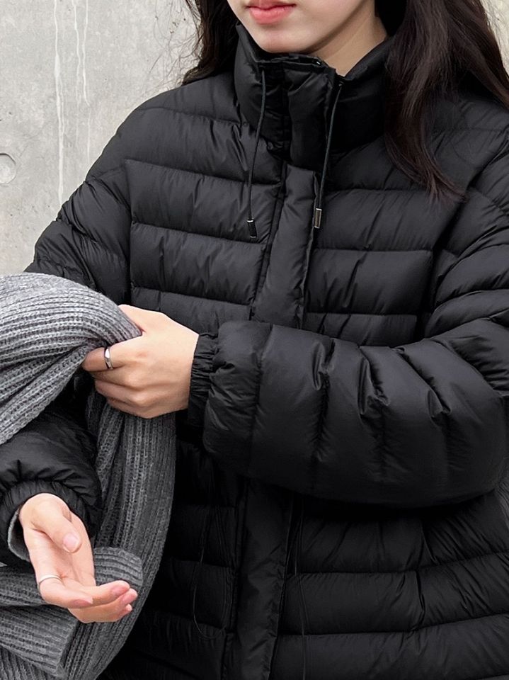 STAY HERE東大門㊣實拍女裝新款人氣職業短款羽絨服填充絨STAY HERE短款羽絨服