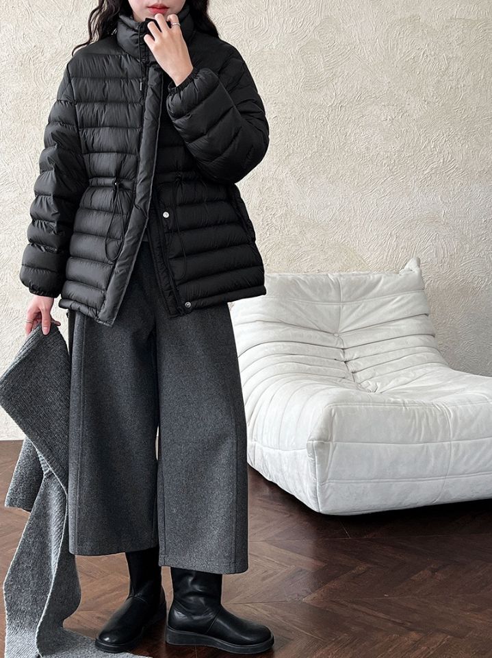 STAY HERE東大門㊣實拍女裝新款人氣職業短款羽絨服填充絨STAY HERE短款羽絨服