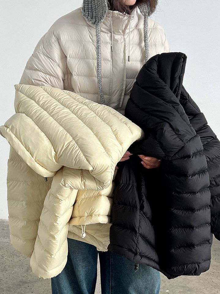 STAY HERE東大門㊣實拍女裝新款人氣職業短款羽絨服填充絨STAY HERE短款羽絨服