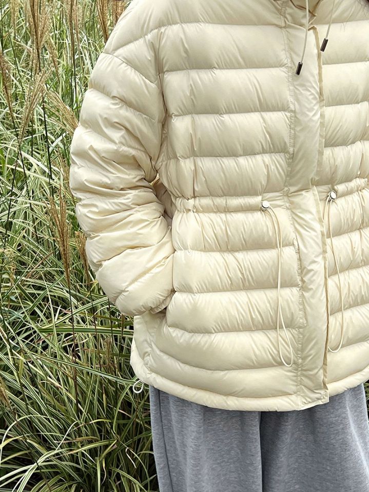 STAY HERE東大門㊣實拍女裝新款人氣職業短款羽絨服填充絨STAY HERE短款羽絨服