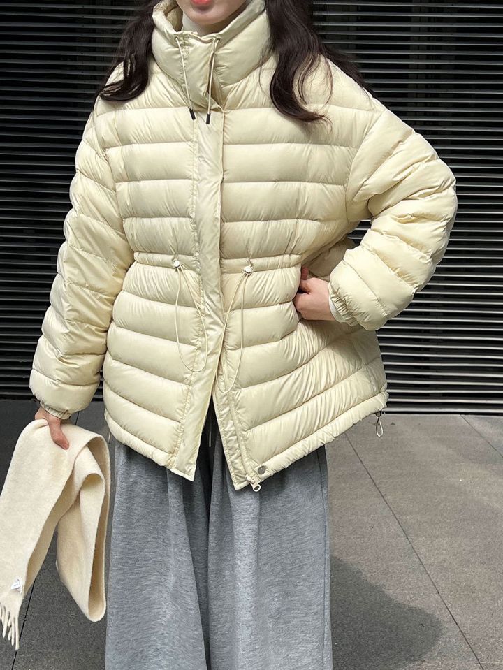 STAY HERE東大門㊣實拍女裝新款人氣職業短款羽絨服填充絨STAY HERE短款羽絨服圖色2