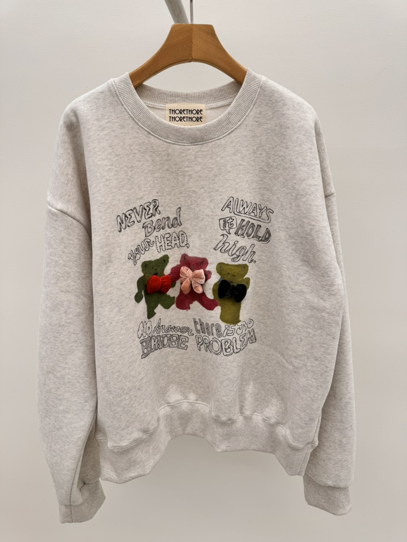 THORE東大門㊣實拍女裝新品真品職業25秋冬時尚休閑推薦衛衣THORE衛衣圖色1