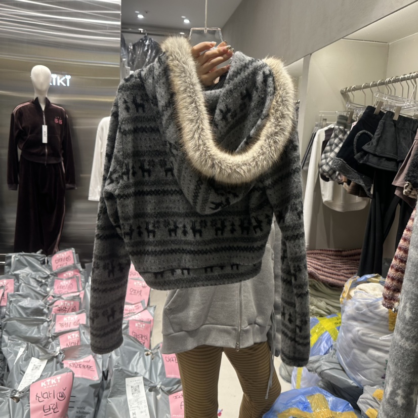 KIKI東大門㊣直郵女士新款休閑人氣時尚職業真品推薦25秋冬毛衣KIKI毛衣