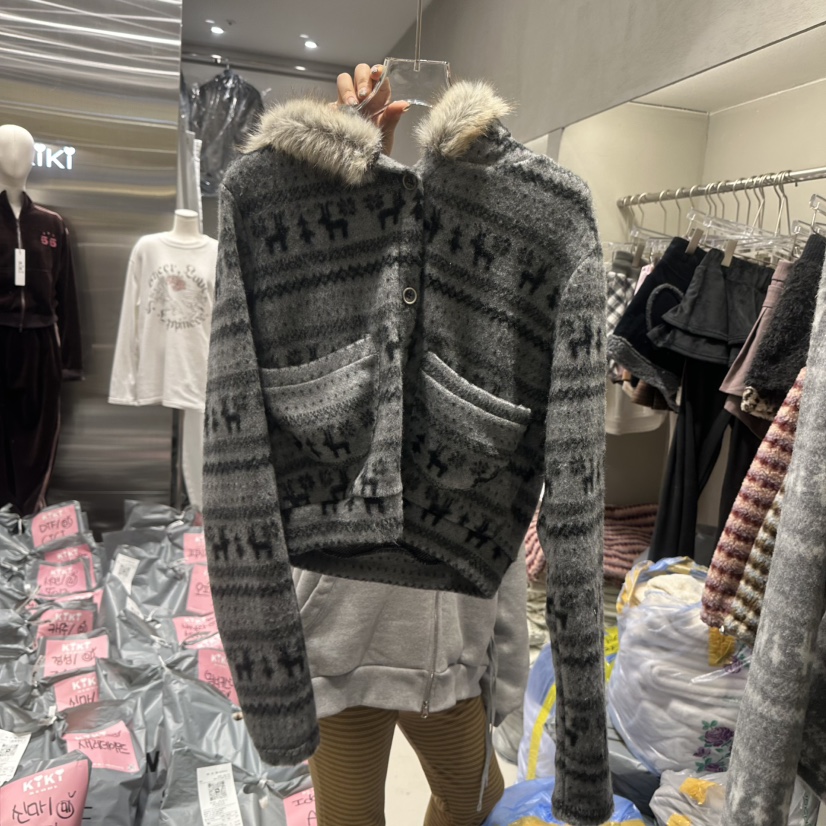 KIKI東大門㊣直郵女士新款休閑人氣時尚職業真品推薦25秋冬毛衣KIKI毛衣圖色2