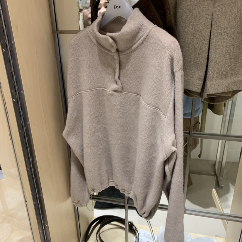 DEUO韓國代購㊣女士新品推薦人氣時尚熱賣真品25秋冬衛衣抓絨DEUO衛衣圖色3