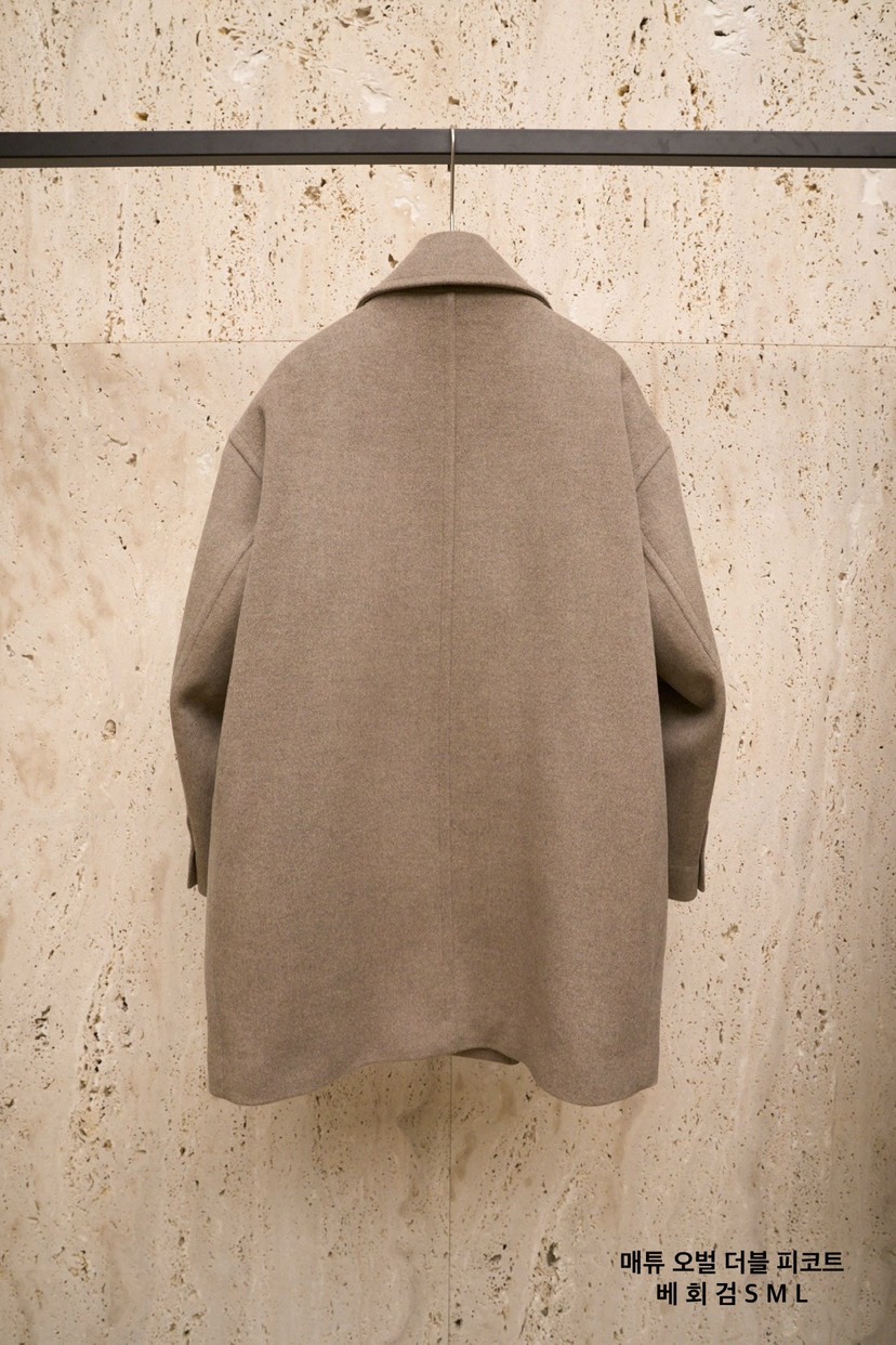 BLOSSOM東大門㊣實拍女士新款人氣25秋冬真品中長款大衣雙排扣BLOSSOM中長款大衣