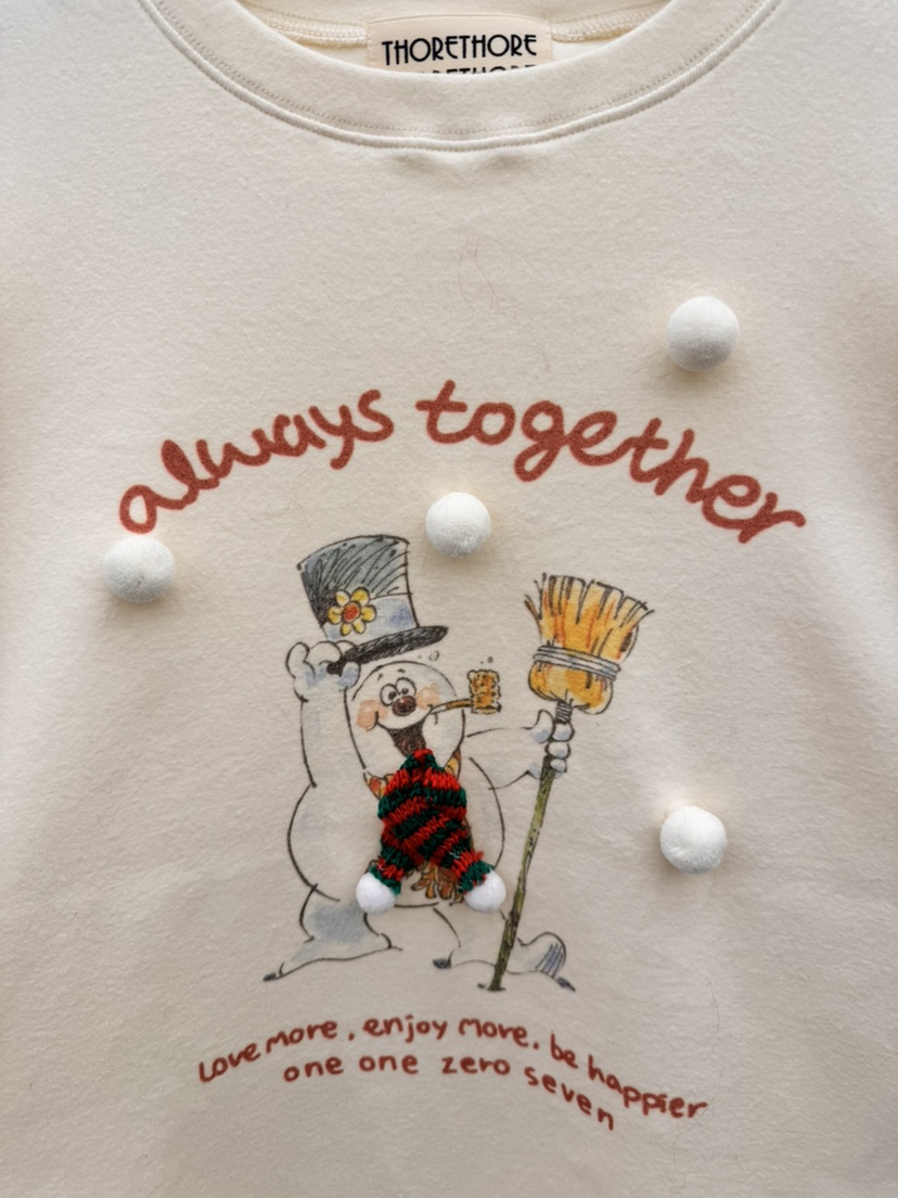 THORE韓國直郵㊣女裝新款職業真品推薦25秋冬時尚人氣長袖T恤THORE長袖T恤