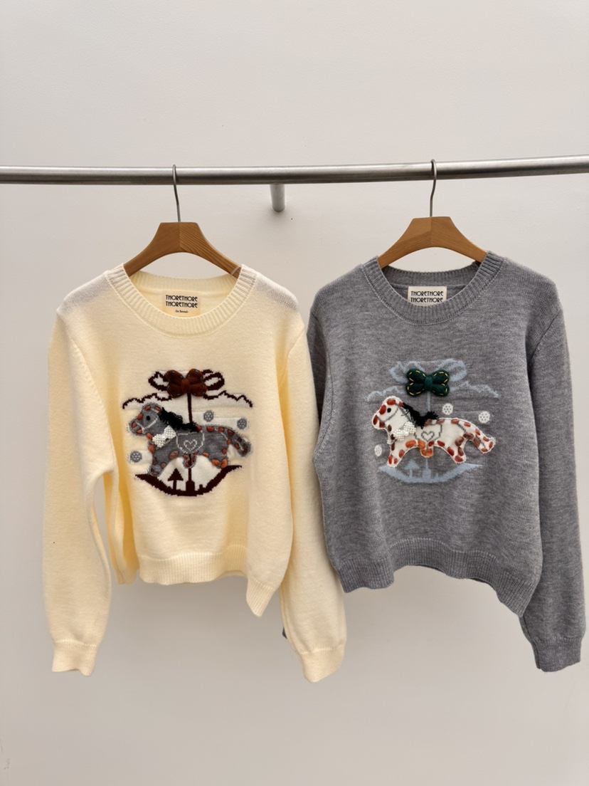 THORE東大門㊣實拍女裝新品25秋冬時尚推薦真品職業人氣針織衫THORE針織衫