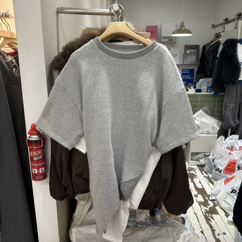 ABBEYLEE韓國代購㊣女裝新品人氣25秋冬推薦熱賣職業時尚T恤ABBEYLEET恤圖色2