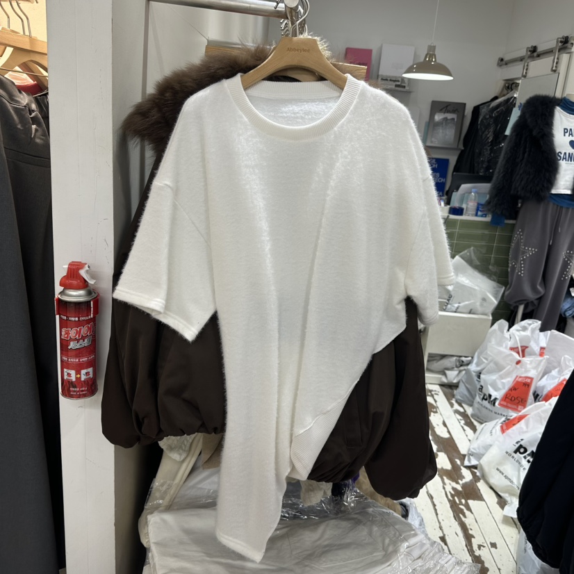 ABBEYLEE韓國代購㊣女裝新品人氣25秋冬推薦熱賣職業時尚T恤ABBEYLEET恤圖色3