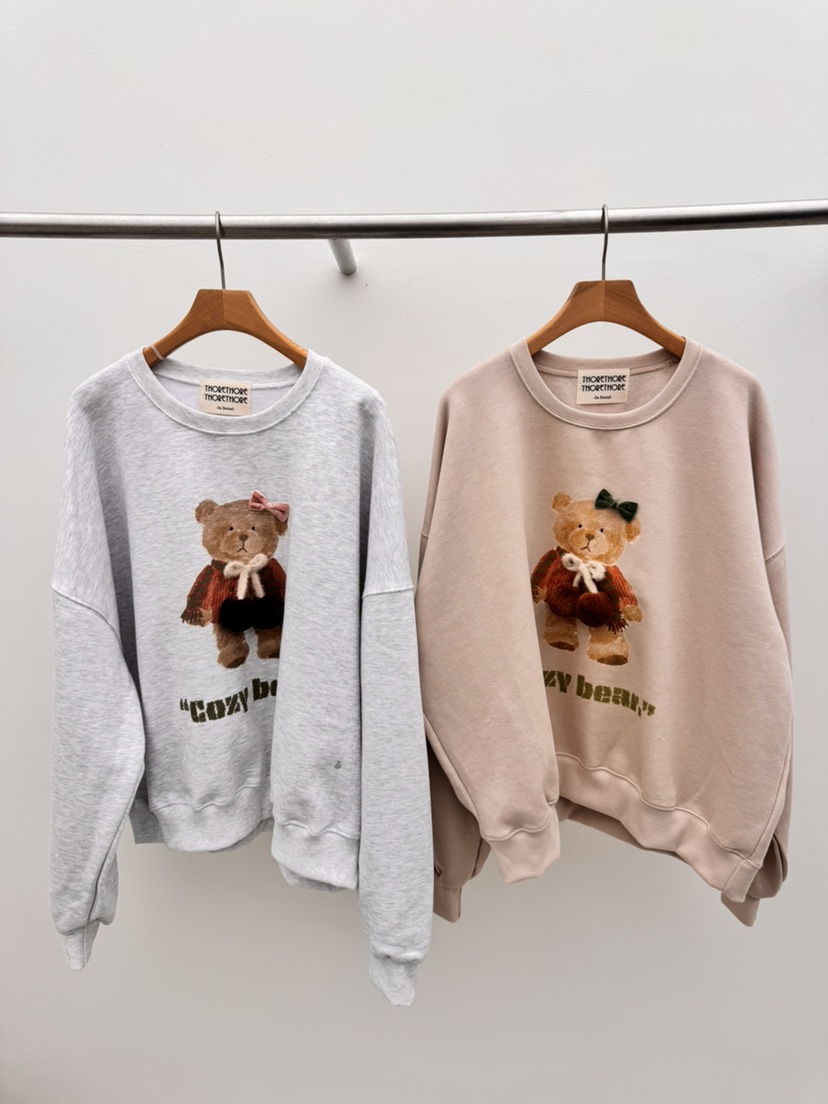 THORE韓國代購㊣女裝新款推薦真品熱賣25秋冬時尚人氣休閑衛衣THORE衛衣