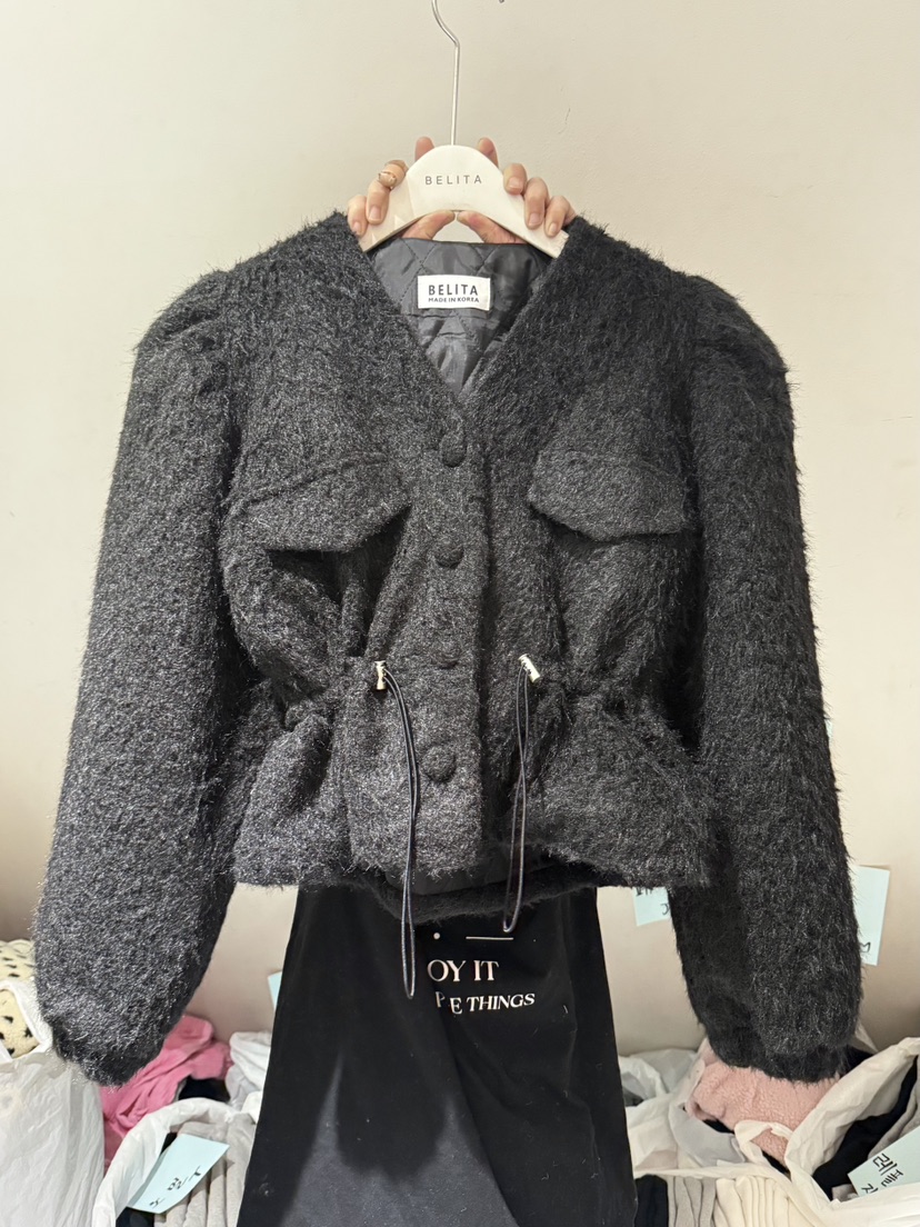 BELITA-L東大門㊣代購女裝新品25秋冬熱賣真品時尚職業夾克BELITA-L夾克圖色2