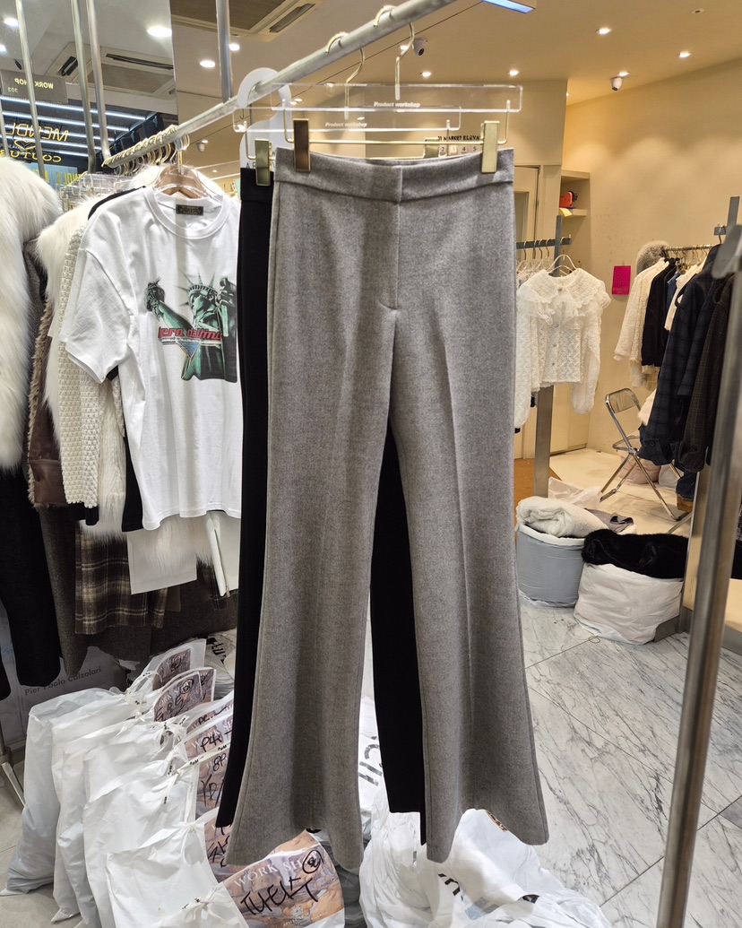 WORK SHOP韓國直郵㊣女士新款真品休閑時尚熱賣人氣休閑褲Work_shop休閑褲圖色1