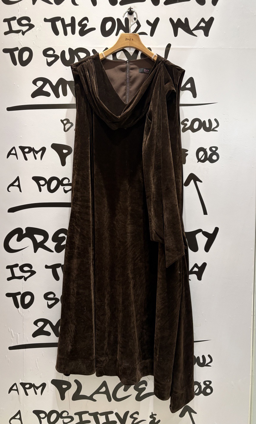 2ND K東大門㊣代購女士新款職業25秋冬時尚人氣熱賣連衣裙2ND K連衣裙圖色1棕色