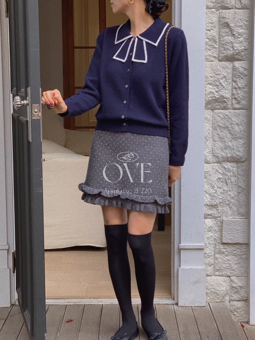 OVE東大門㊣代購女裝新品真品25秋冬職業推薦人氣針織衫羊毛衫OVE針織衫