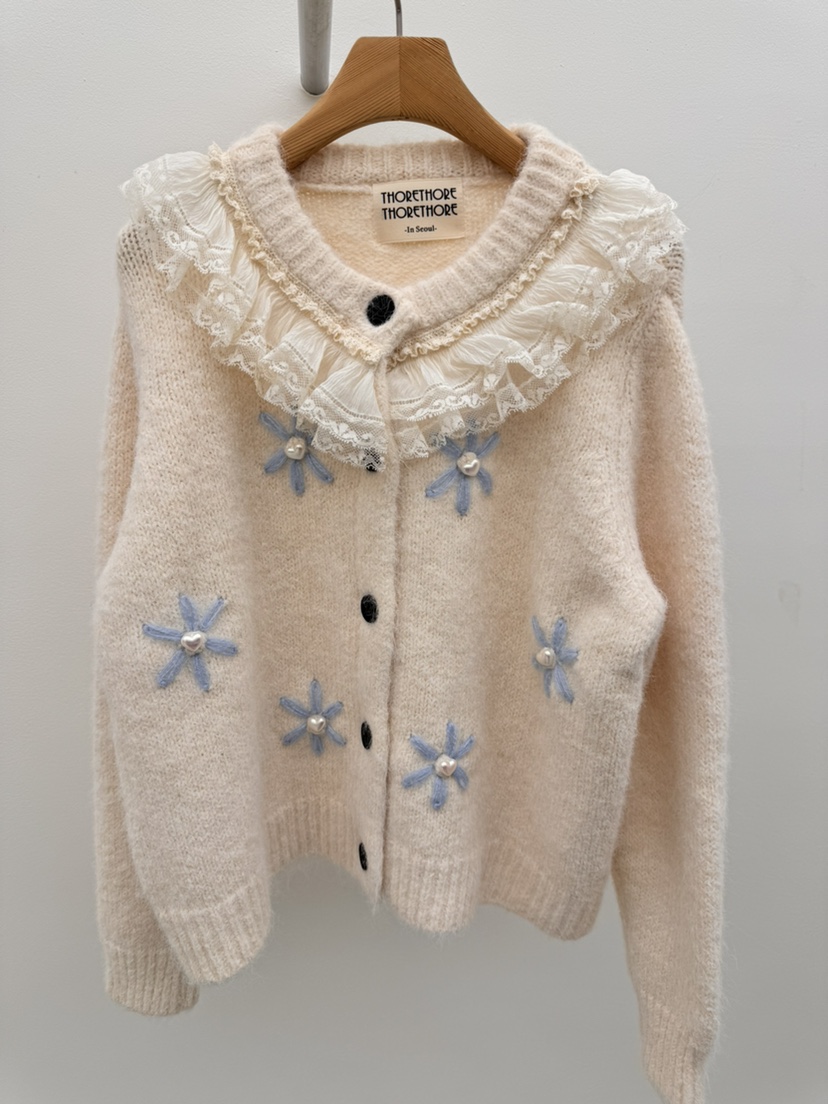 THORE韓國代購㊣女士新品休閑熱賣真品25秋冬時尚職業人氣毛衣THORE毛衣圖色1