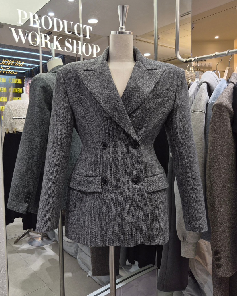 WORK SHOP東大門㊣代購女士新品人氣推薦熱賣真品職業夾克Work_shop夾克圖色1