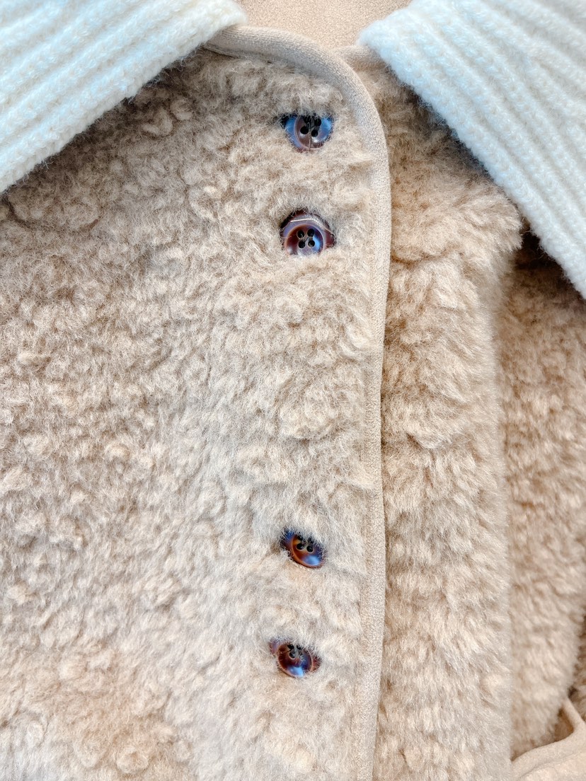 OVE韓國直郵㊣女裝新款人氣職業真品時尚推薦休閑25秋冬夾克羊毛OVE夾克