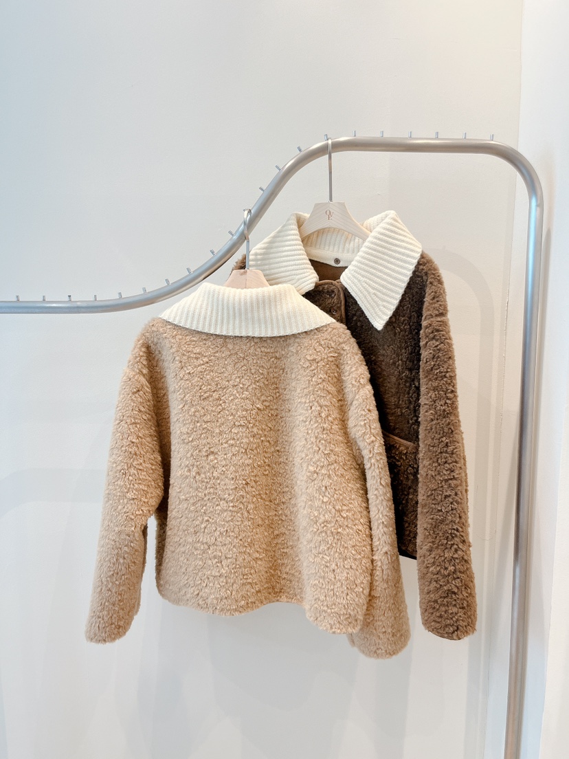 OVE韓國直郵㊣女裝新款人氣職業真品時尚推薦休閑25秋冬夾克羊毛OVE夾克