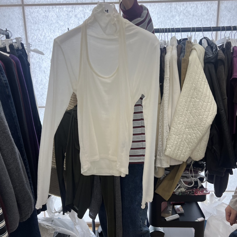 FLAT東大門㊣直郵女士新品熱賣真品推薦人氣25秋冬職業長袖T恤FLAT長袖T恤圖色4