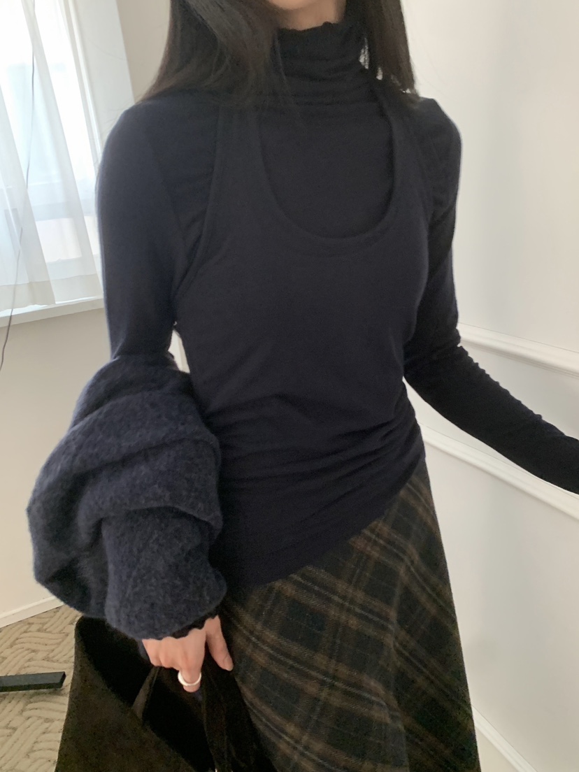 FLAT東大門㊣直郵女士新品熱賣真品推薦人氣25秋冬職業長袖T恤FLAT長袖T恤圖色5