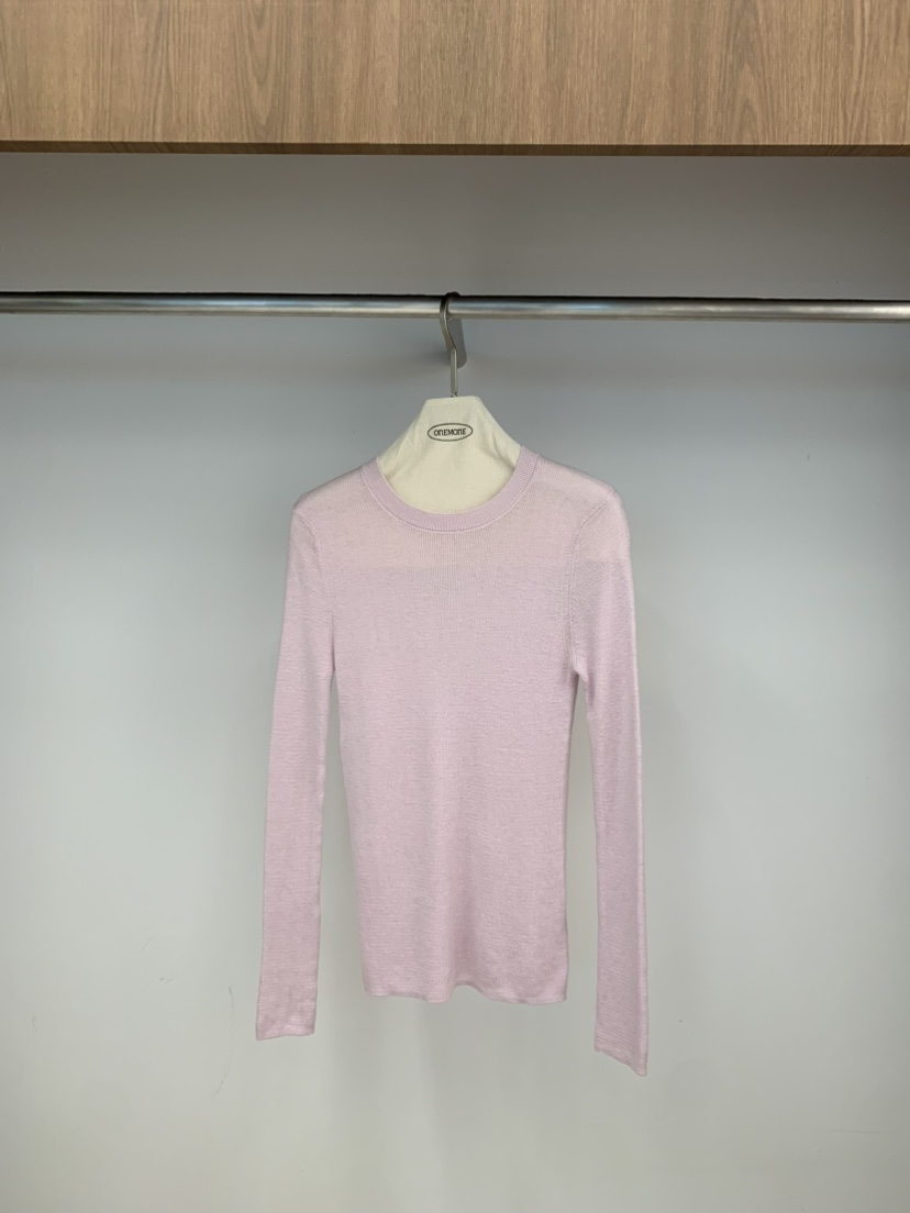 ONE MONE東大門㊣直郵女士新品休閑人氣真品職業長袖T恤天絲ONE MONE長袖T恤圖色2