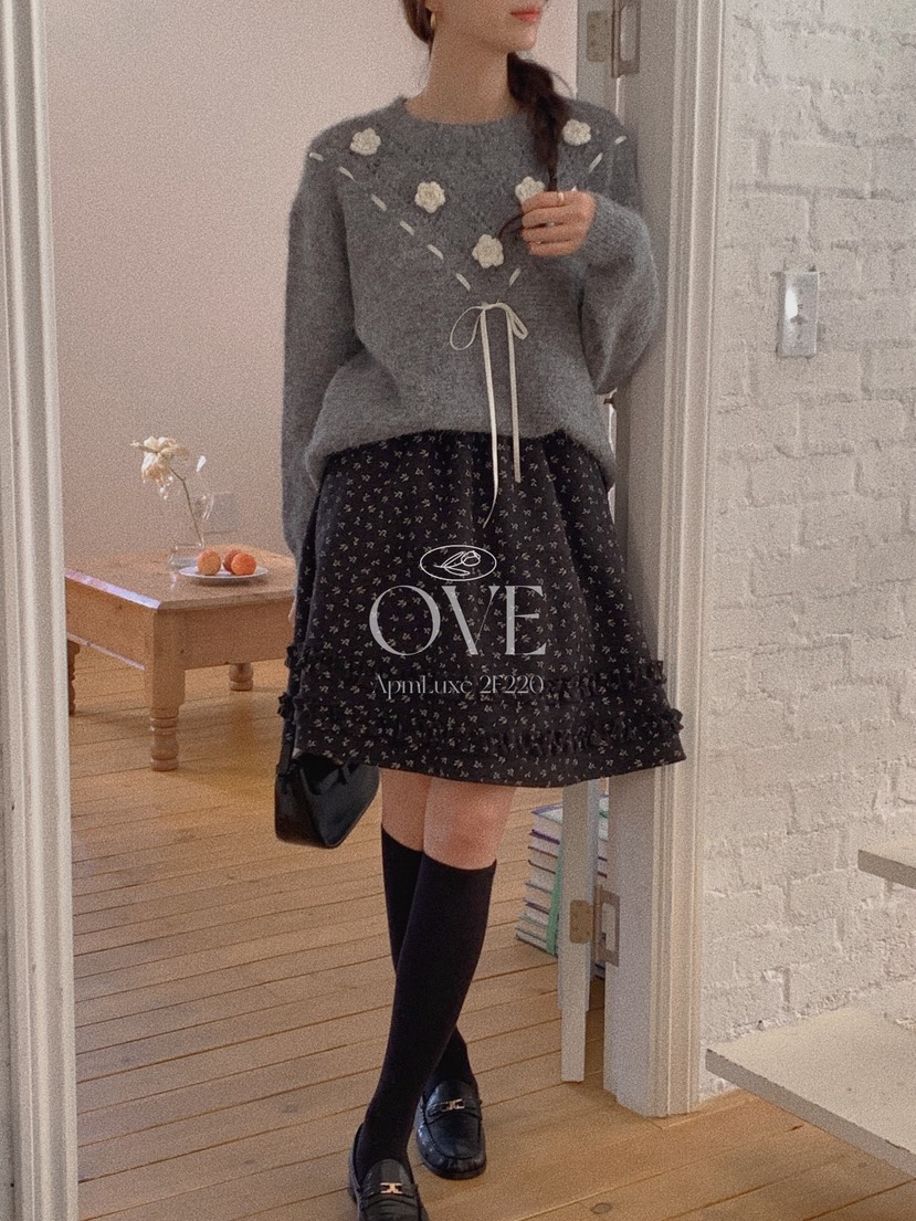 OVE東大門㊣代購女士新款25秋冬休閑真品熱賣人氣半身裙中短裙OVE半身裙/中短裙