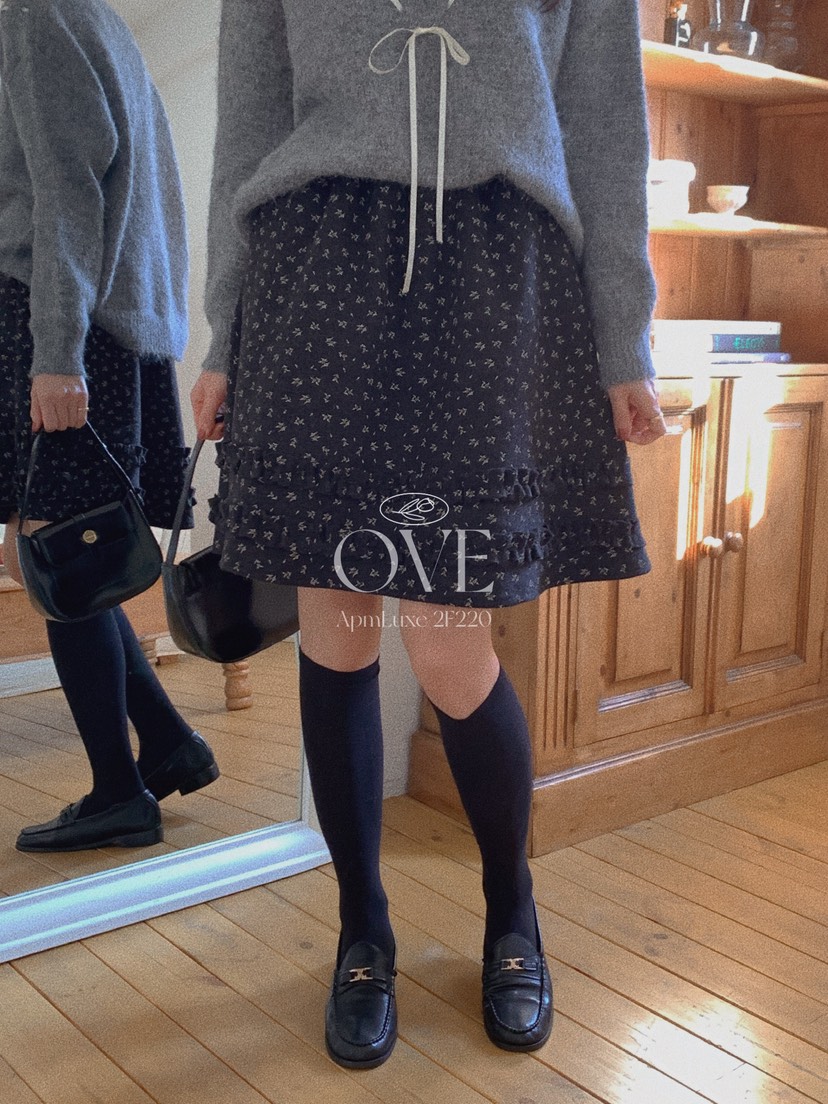 OVE東大門㊣代購女士新款25秋冬休閑真品熱賣人氣半身裙中短裙OVE半身裙/中短裙
