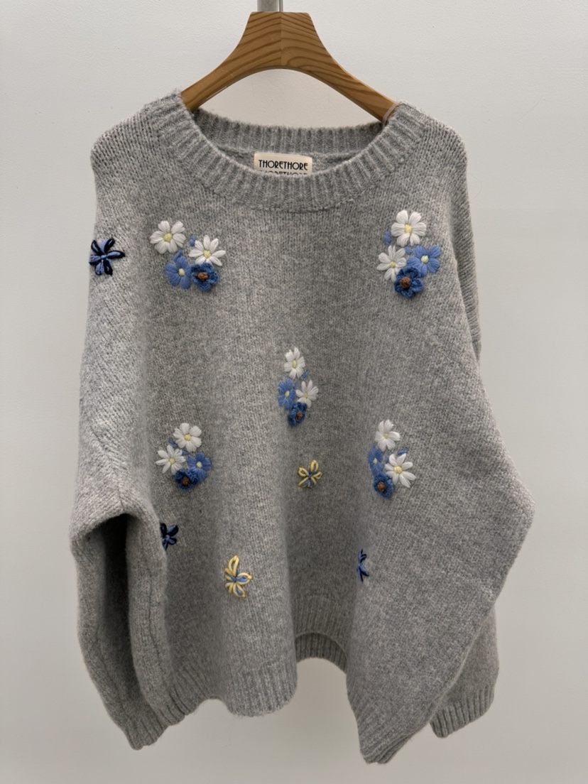 THORE東大門㊣實拍女裝新品休閑推薦時尚人氣25秋冬真品毛衣THORE毛衣圖色1