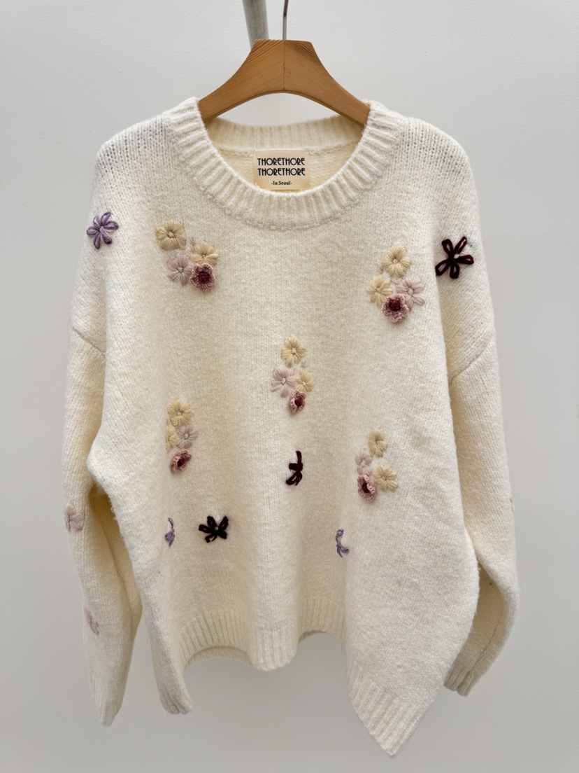 THORE東大門㊣實拍女裝新品休閑推薦時尚人氣25秋冬真品毛衣THORE毛衣圖色2