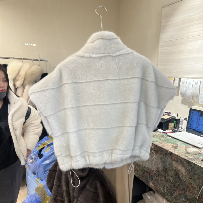 ARCHER東大門㊣直郵女士新品休閑25秋冬人氣推薦職業馬甲貂皮ARCHER馬甲