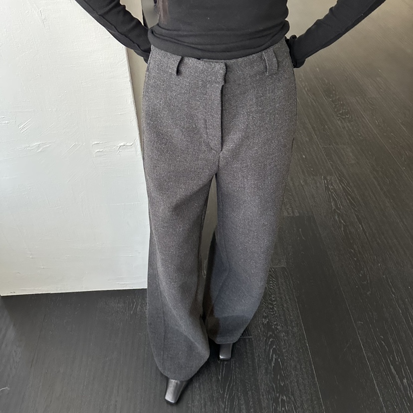 MOMENT韓國代購㊣女士新款職業25秋冬時尚休閑人氣熱賣休閑褲MOMENT/RECOVER休閑褲