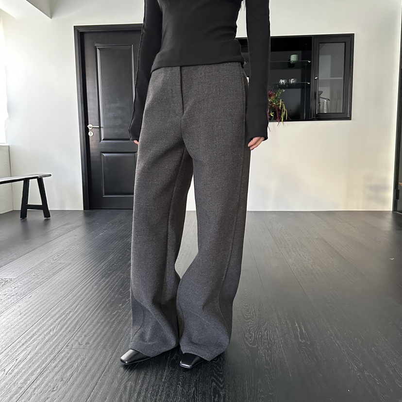 MOMENT韓國代購㊣女士新款職業25秋冬時尚休閑人氣熱賣休閑褲MOMENT/RECOVER休閑褲