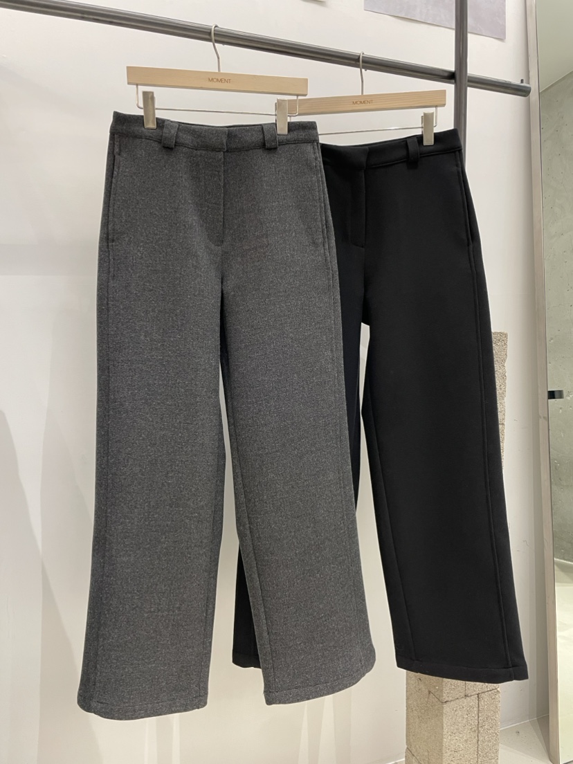 MOMENT韓國代購㊣女士新款職業25秋冬時尚休閑人氣熱賣休閑褲MOMENT/RECOVER休閑褲