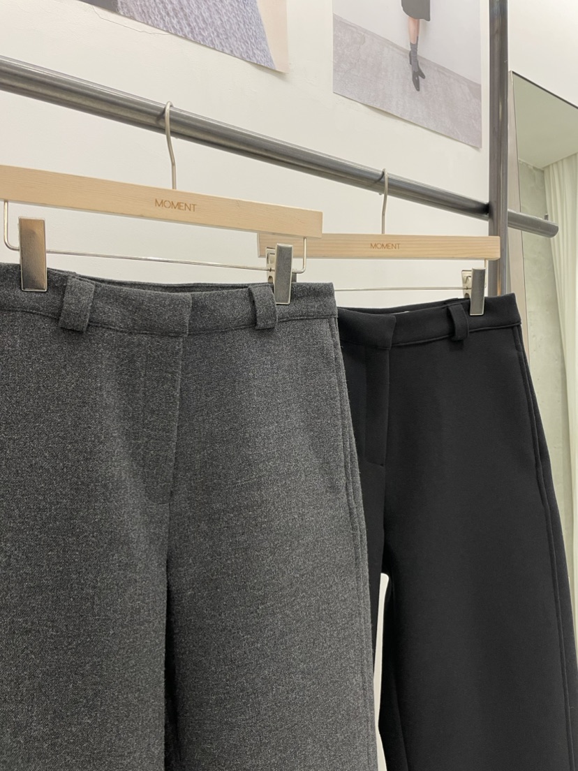MOMENT韓國代購㊣女士新款職業25秋冬時尚休閑人氣熱賣休閑褲MOMENT/RECOVER休閑褲