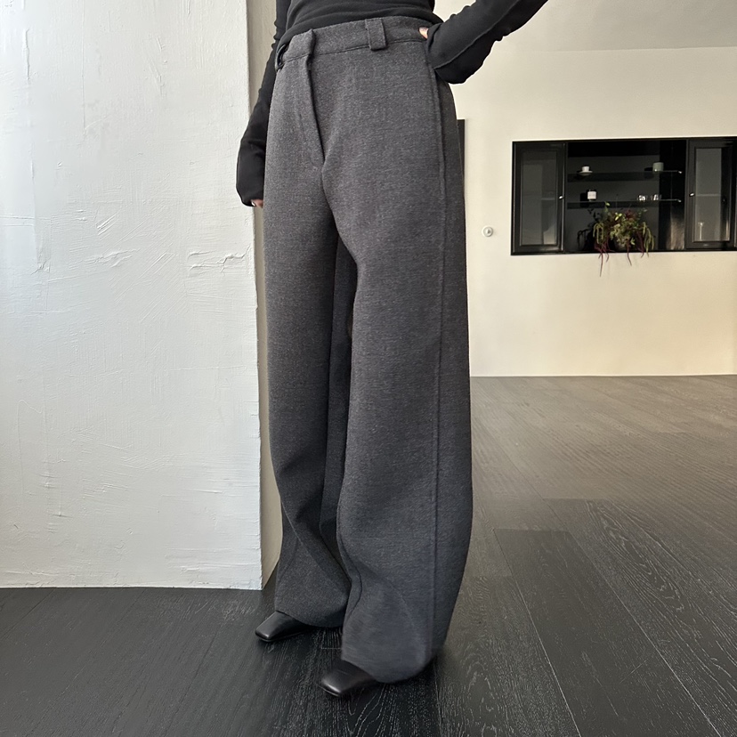 MOMENT韓國代購㊣女士新款職業25秋冬時尚休閑人氣熱賣休閑褲MOMENT/RECOVER休閑褲圖色1