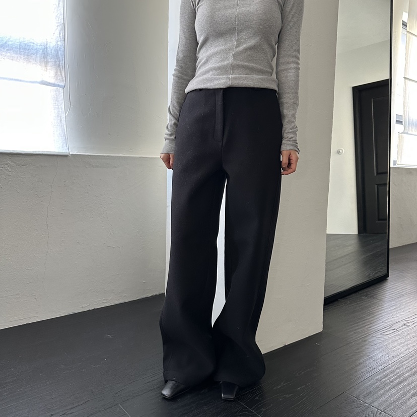 MOMENT韓國代購㊣女士新款職業25秋冬時尚休閑人氣熱賣休閑褲MOMENT/RECOVER休閑褲圖色2